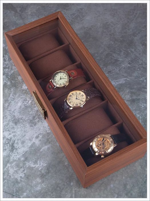Шкатулка органайзер для часов и украшений дерево с замком