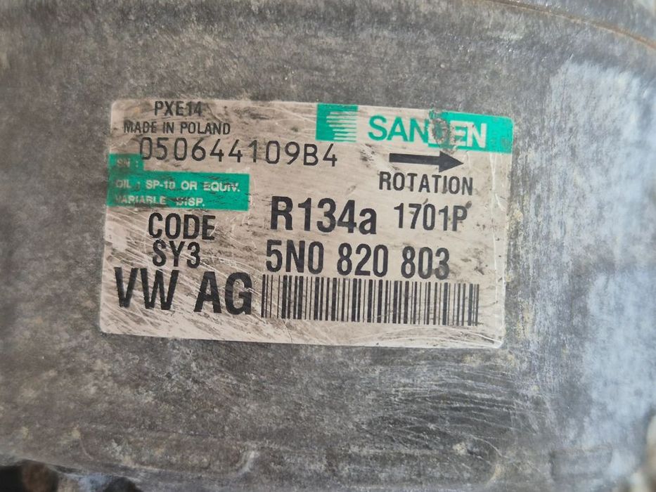 compresor ac 2.0 tdi / 1.6 tdi vw audi skoda seat 5n0820703