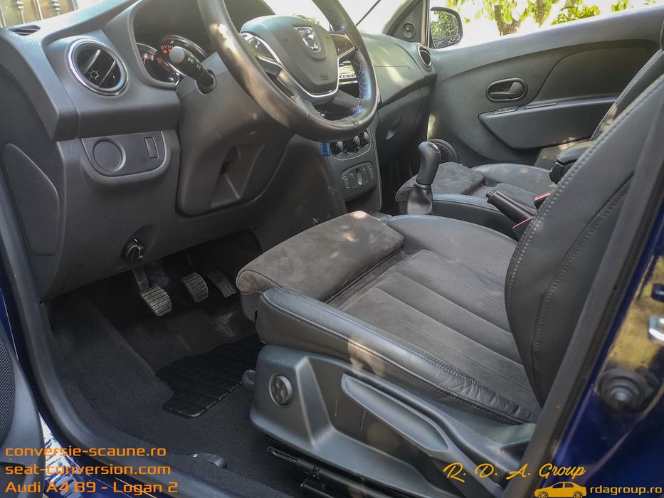 Sistem adaptare scaune de Audi A4 B9 A5 pe Logan Duster Sandero