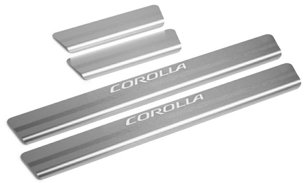 Акция!!! Накладка внутренних порогов Toyota Corolla