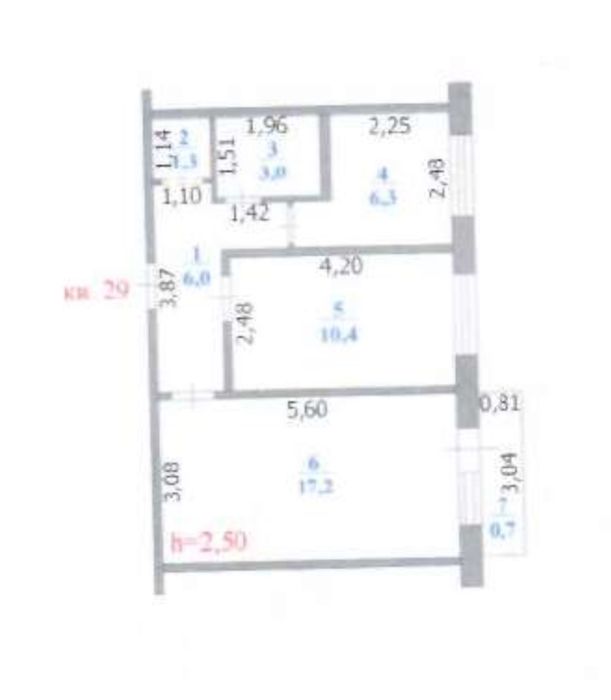 Продам 2х ком квартиру