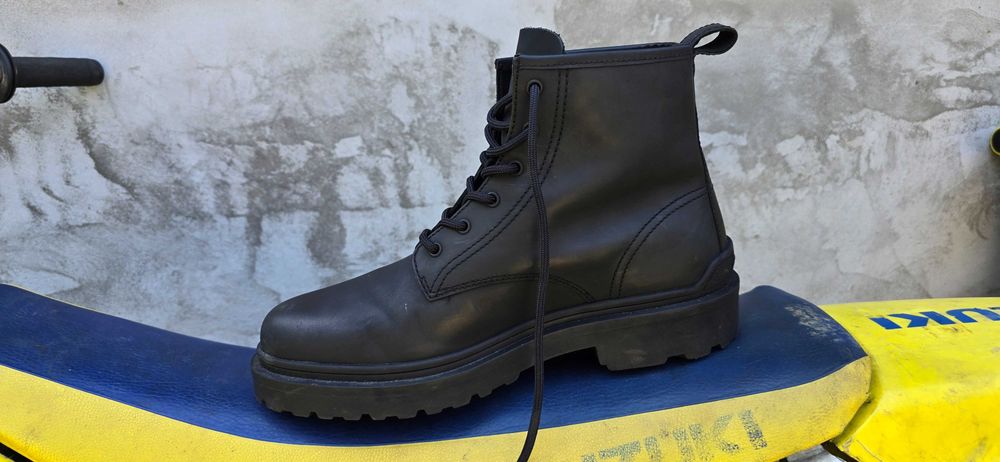 Ghete de piele cu siret, Negru, 45  Tommy Jeans