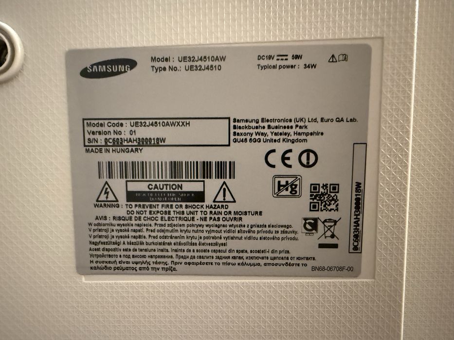 Televizor LED Smart Samsung, 80 cm, 32J4510, HD