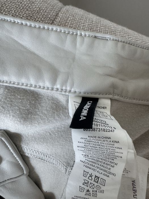 Pantaloni piele crem Calzedonia marimea S
