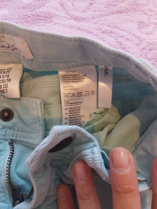 Зелени джинки - размер 122 h&m