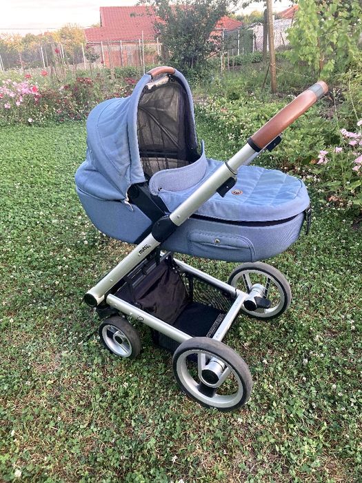 Бебешка количка Mutsy i2 (с 11 компонента) Heritage bright blue/stone