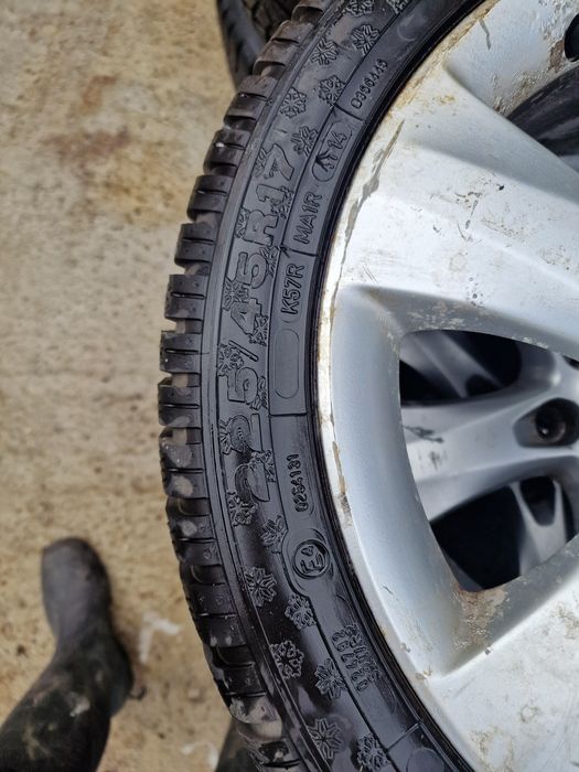 Jante aluminiu cu cauciucuri 225/45/17 de iarna Opel insignia A 5×120