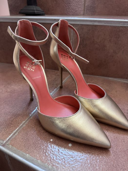 кожени обувки на ток