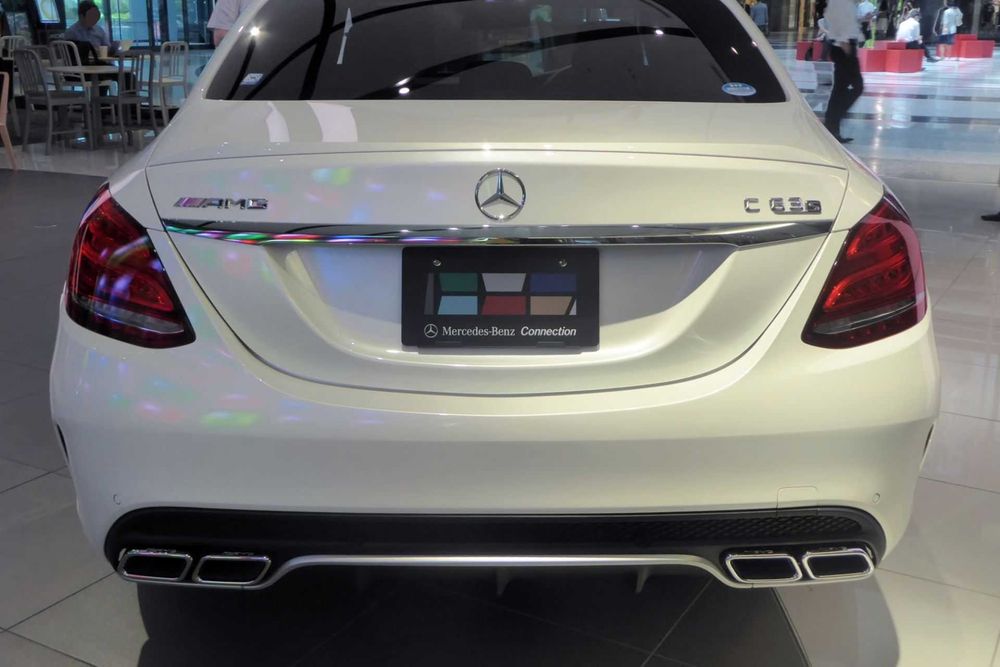Дифузьор с накиници ХРОМ AMG OPTIK C63 ЗА MERCEDES C-CLASS W205 / S205