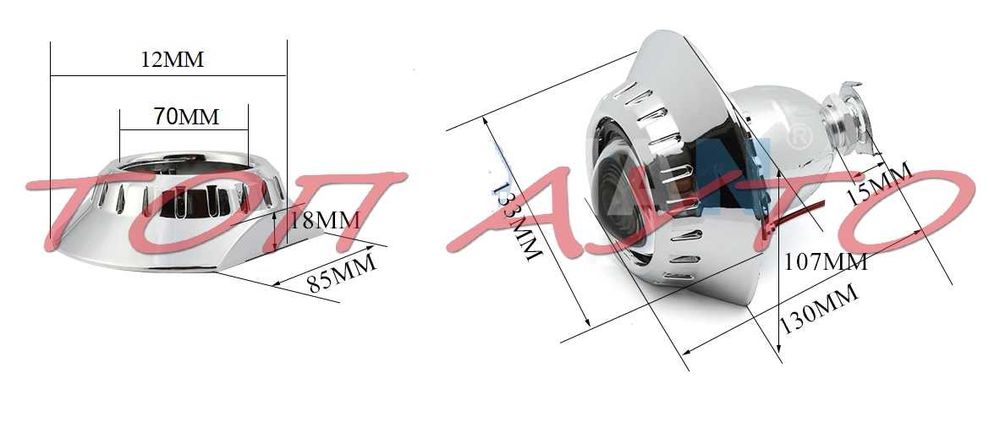Биксенонови Лупи БМВ 3 BMW e46 1998 - 2005 2.5'' инча