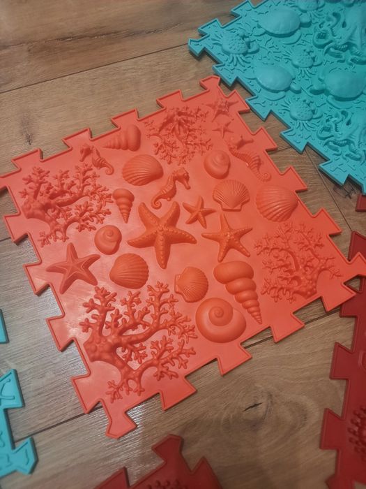 Модулен килим за игра Ortho Puzzle - микс море