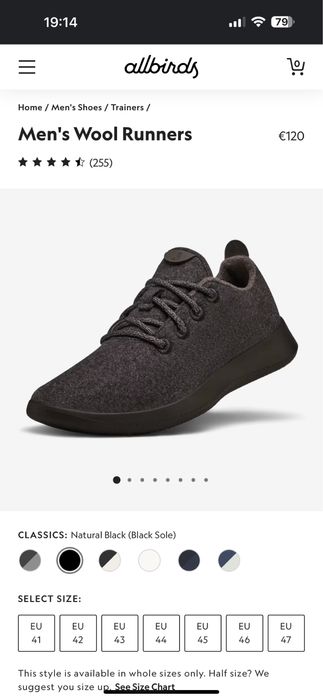 Pantofi sport,sneakersi,Allbirds,marime 46-47