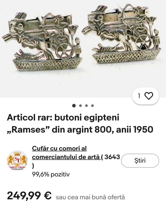 Butoni cămașă argint