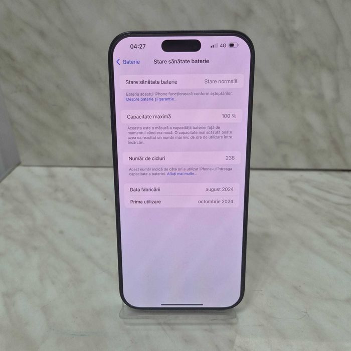 Telefon Apple iPhone 16 Pro Max Negru 256GB  Zeus Amanet 33416