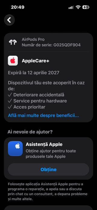 Vând căști Apple , AirPod Pro 2