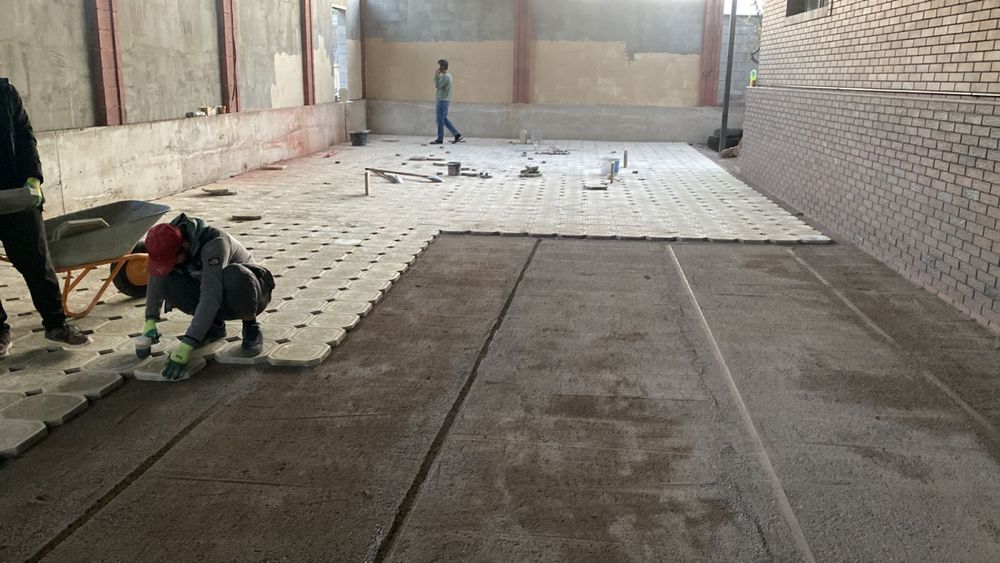 Укладка брусчатки