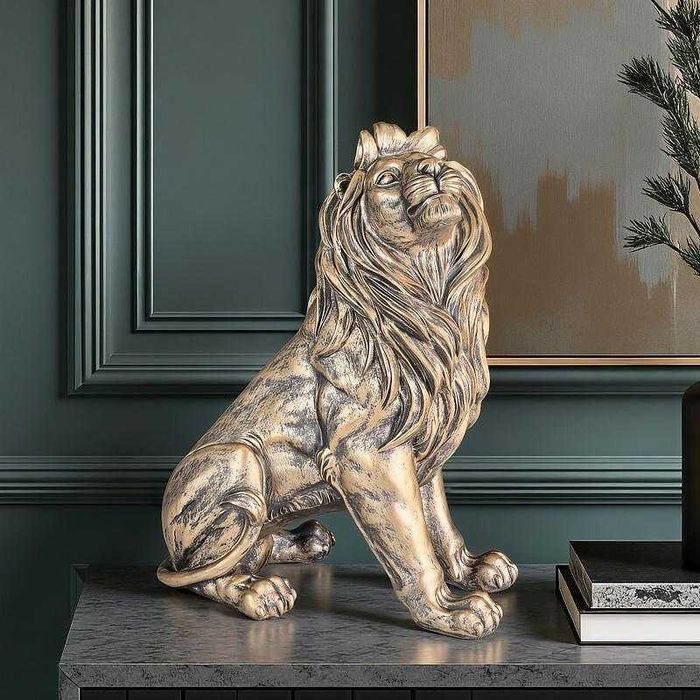 Нова Статуетка Лъв  или Закачалка Лъв за Стена 22см -Декорация