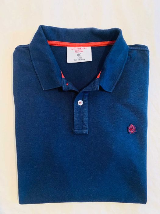 Tricou Springfield Slim - XL (Albastru)