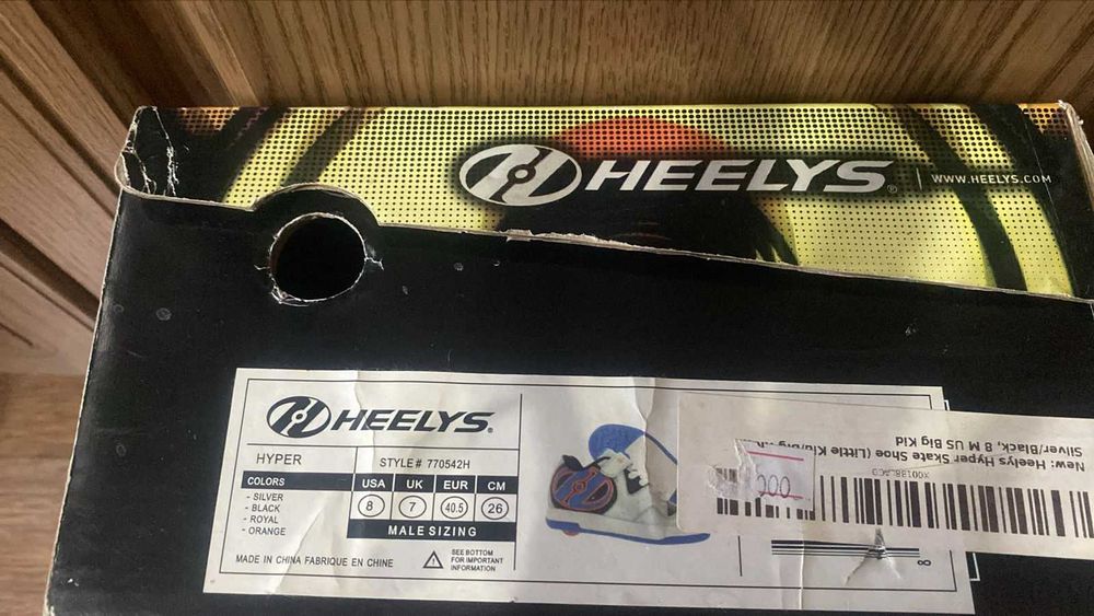 Кроссовки с роликами HEELYS оригинал размер 40