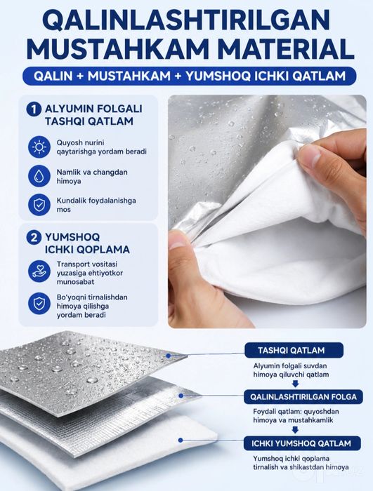 Skuter va matatsikl uchun tent (Тент для мотоцикла и скутера)
