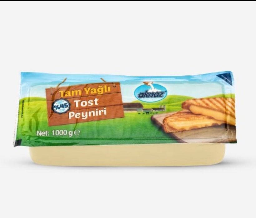 Кашкавал от 100% краве мляко “Акназ” тост