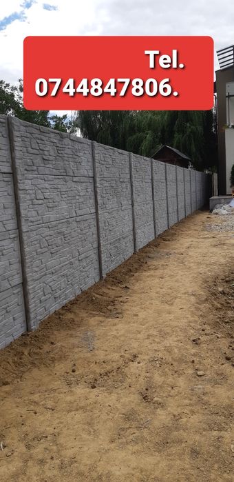 Placi gard beton armat cu fier beton