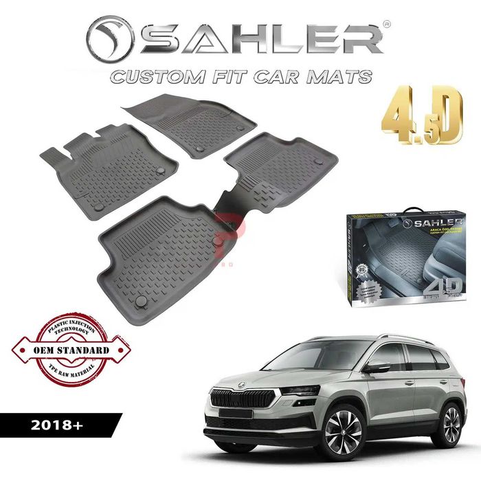 Гумени стелки за Skoda Karoq / Шкода Карок / 2018+