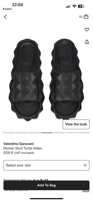 Papuci barbati Valentino garavani roman slide turtle slides