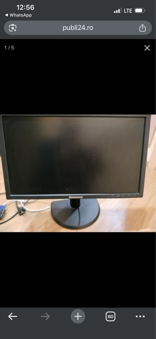 Monitor Lenevo 60Hz/75Hz
