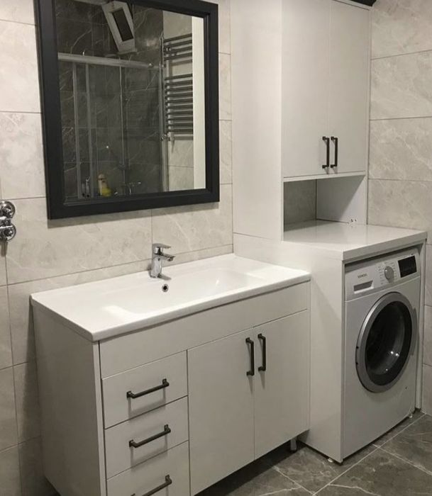 Шкаф в ванной над стиральной машиной