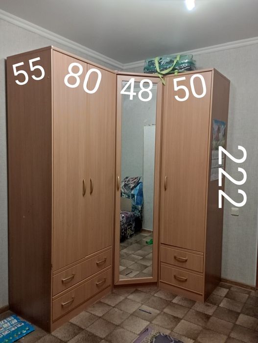 Шкаф угловой секционный