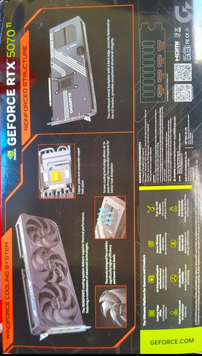 Видеокарта Gigabyte GeForce RTX 5070 TI Windforce 16 GB