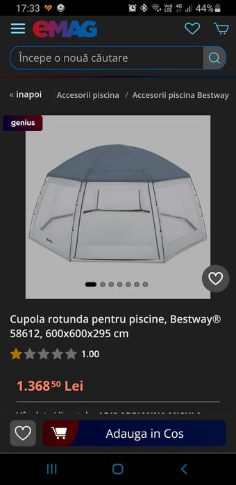 Vând cort pentru curte(piscina sau masă cu scaune)