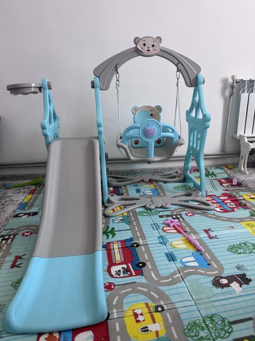 Качеля с горкой