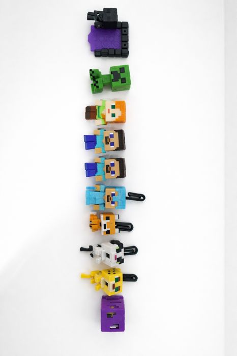 Stranger things фигурки из kinder joy и Minecraft kinder joy