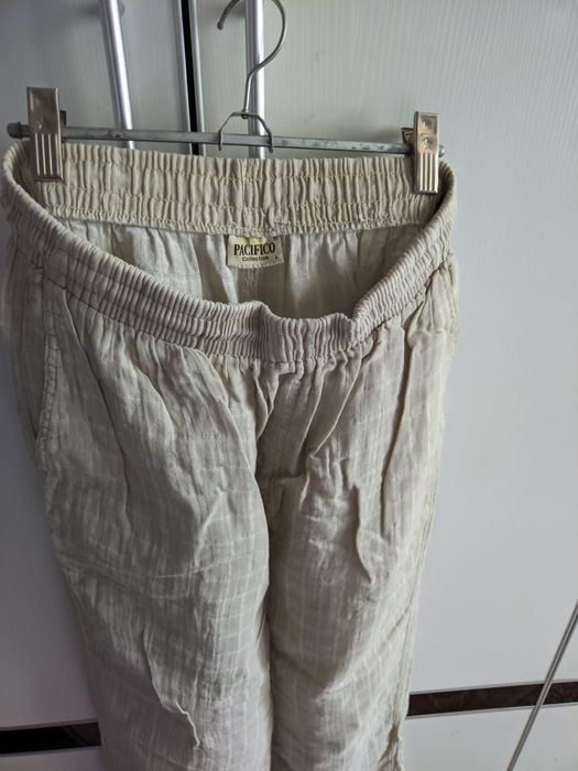 Новые льняные брюки мужские