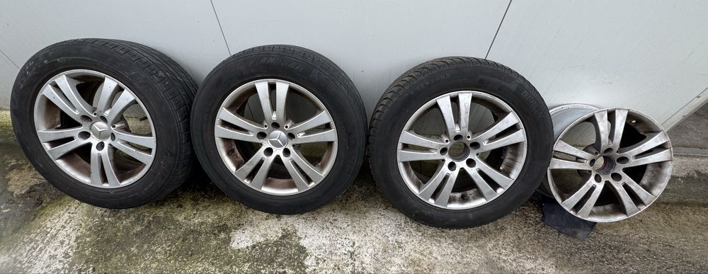 4 бр джанти 16ки PLW 5х112 ЕТ35 7.5ж с летни гуми 225/55/16