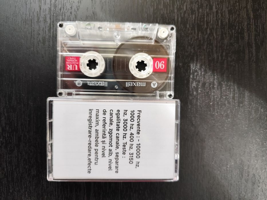 Caseta calibrare, testare, reglare, casetofoane portabile sau deck