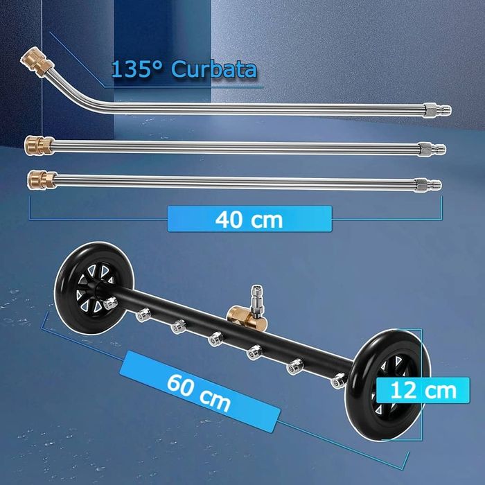 Dispozitiv curățare sub mașină cu 7 jeturi + funcție mătura – 275 bar