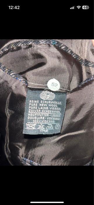 Sacou Casual, Lână fină, carouri