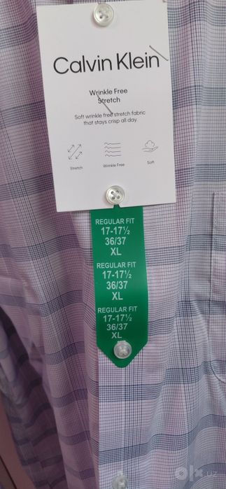 Рубашка от Calvin Klein. Размер .XL regular fit17-17,5