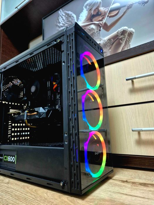 Sistem Ryzen 5 2600, GTX 1060 6gb, SSD, 16 Gb ram, Carcasa RGB