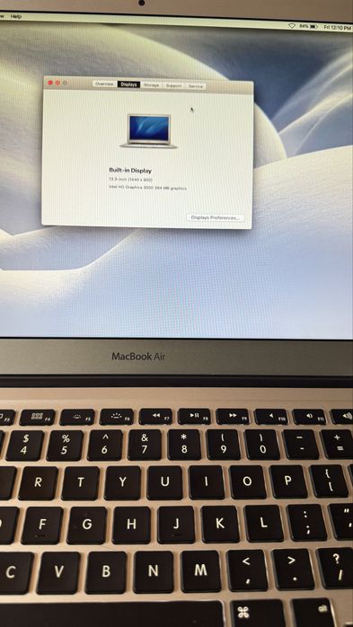 MACBOOK AIR 13.3/1.7GHz/4GB/128GB