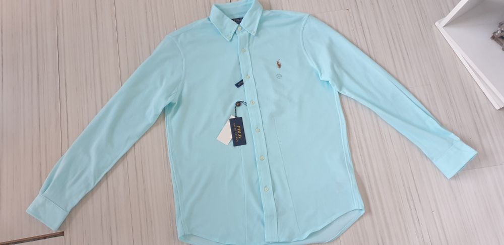 POLO Ralph Lauren Knit Oxford Pique Cotton  M НОВО ОРИГИНАЛ Мъжка Риза