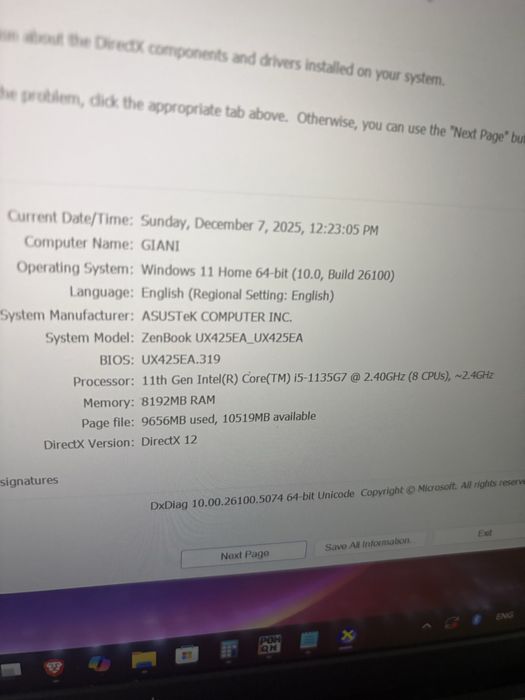Laptop Asus ZenBook 13 i5 500GB SSD