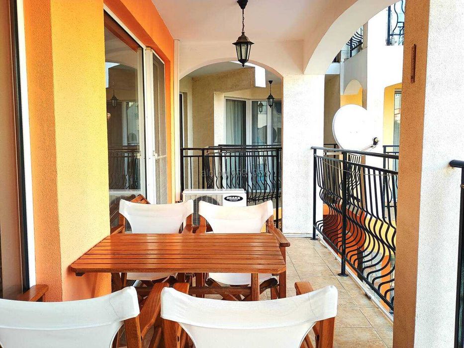 ТОП НАЕМ | Хубав двустаен с прекрасна тераса до Хотел Нобъл и Galleon Residence and Spa,Каса дел Мар