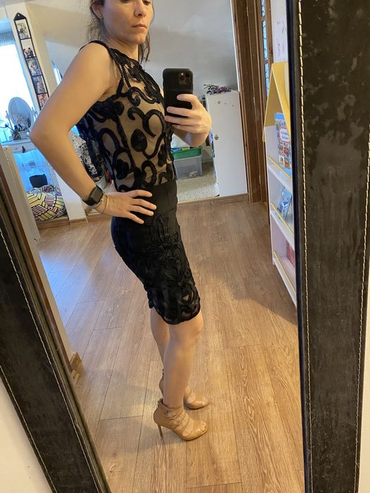 Rochie aplicatii dantela S