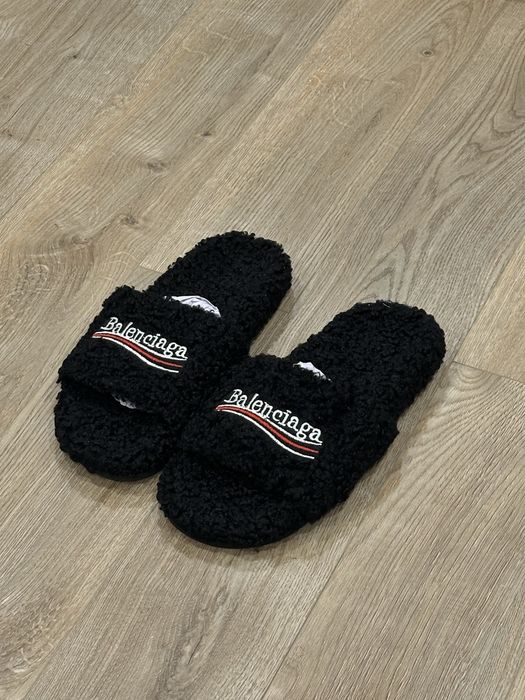 Balenciaga Furry Slide