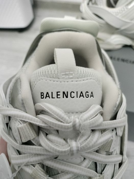 balenciaga track full white