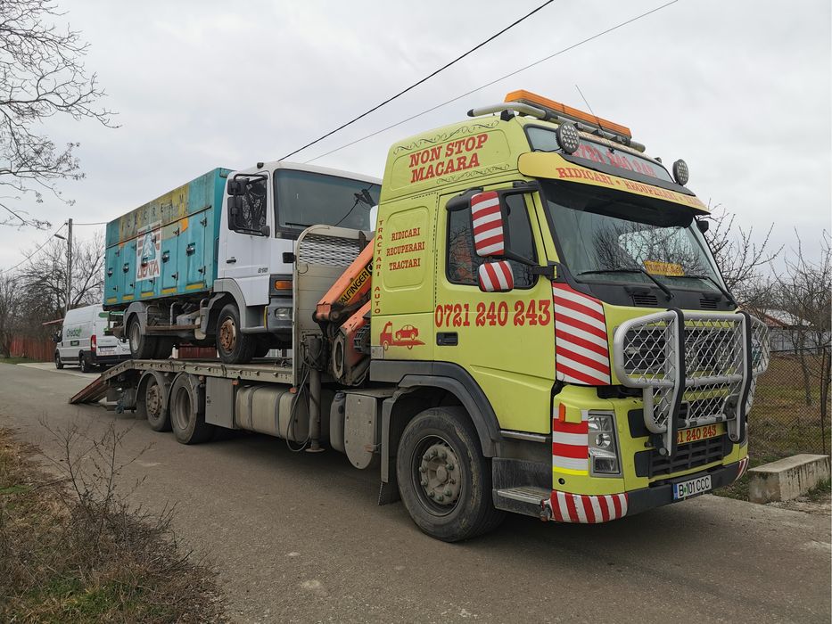 Volvo Fm platforma cu macara